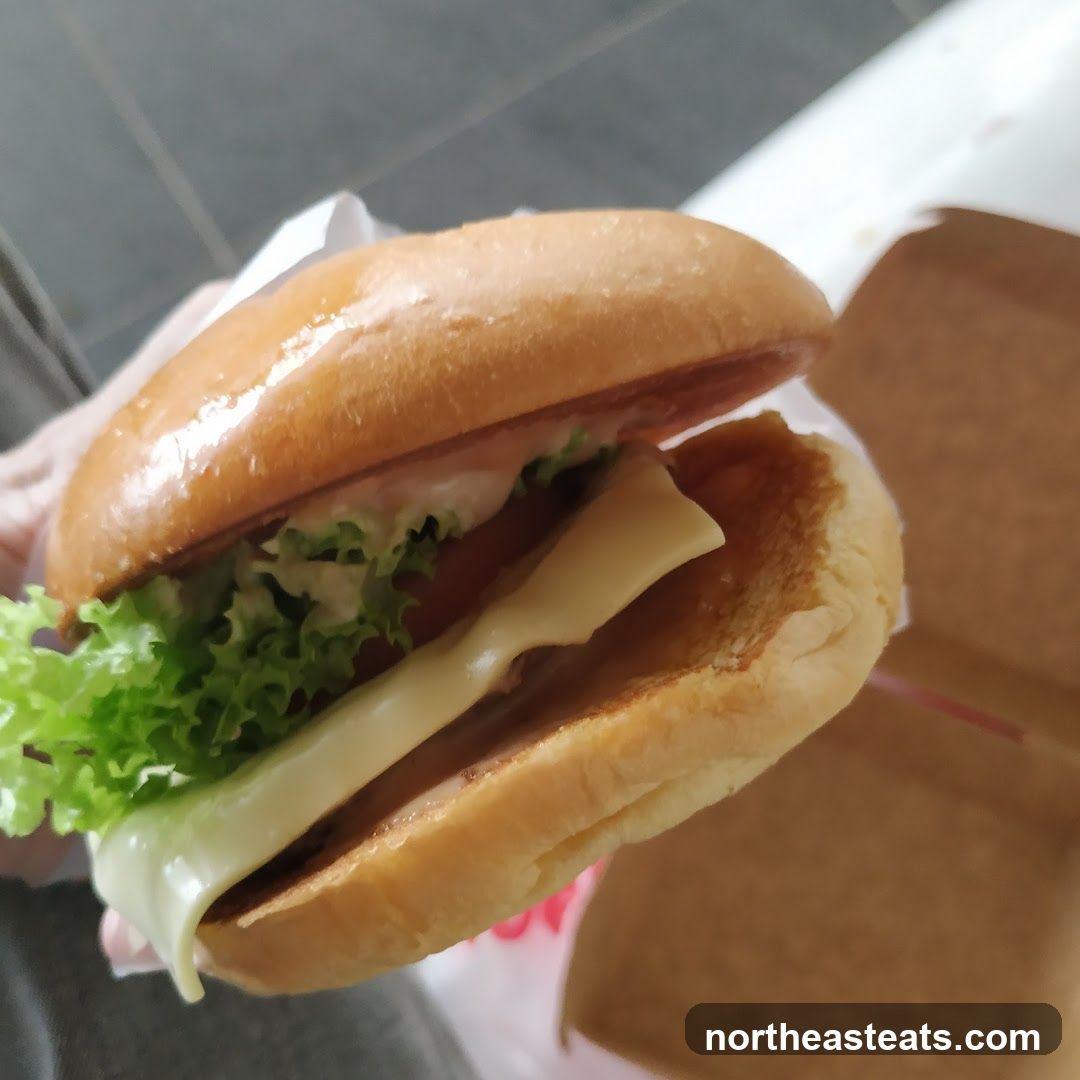 Burger with Cheese and Lettuce