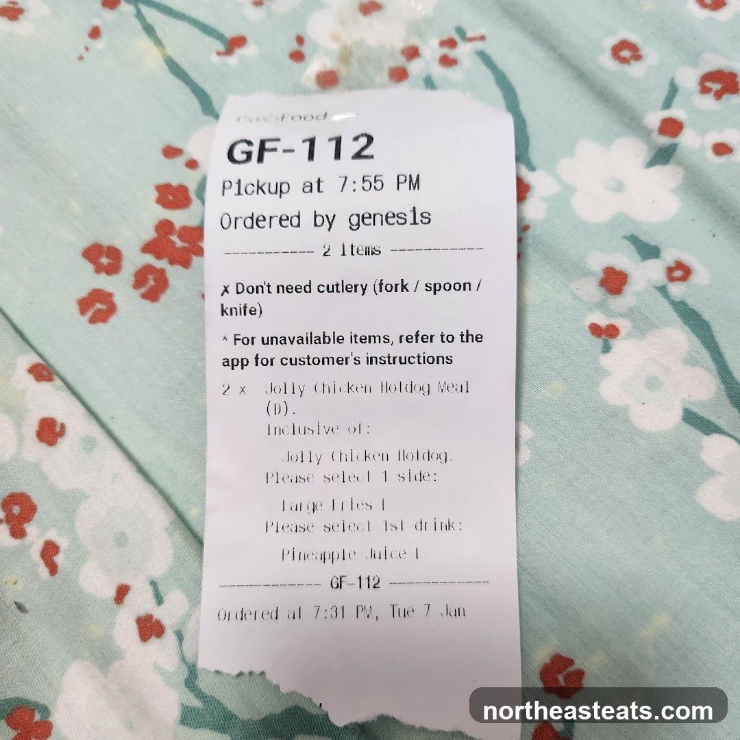 Order Receipt