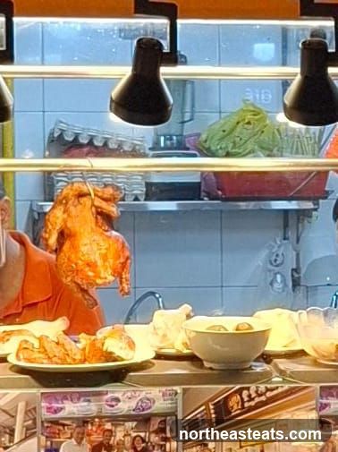 Roasted Chicken and Food Display