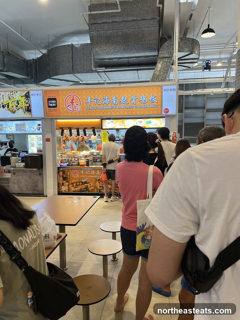 Food Stall with Customers