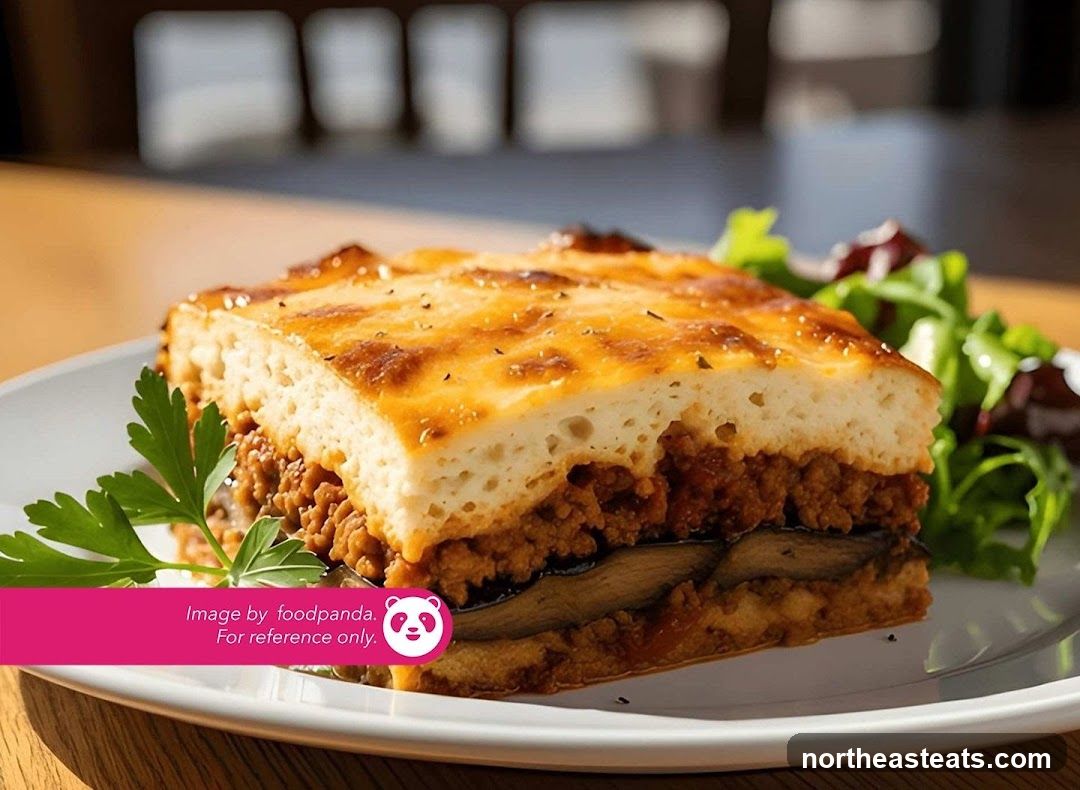 Moussaka with Salad