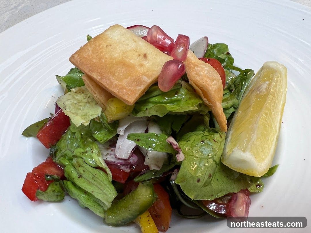 Salad with Pita Chips