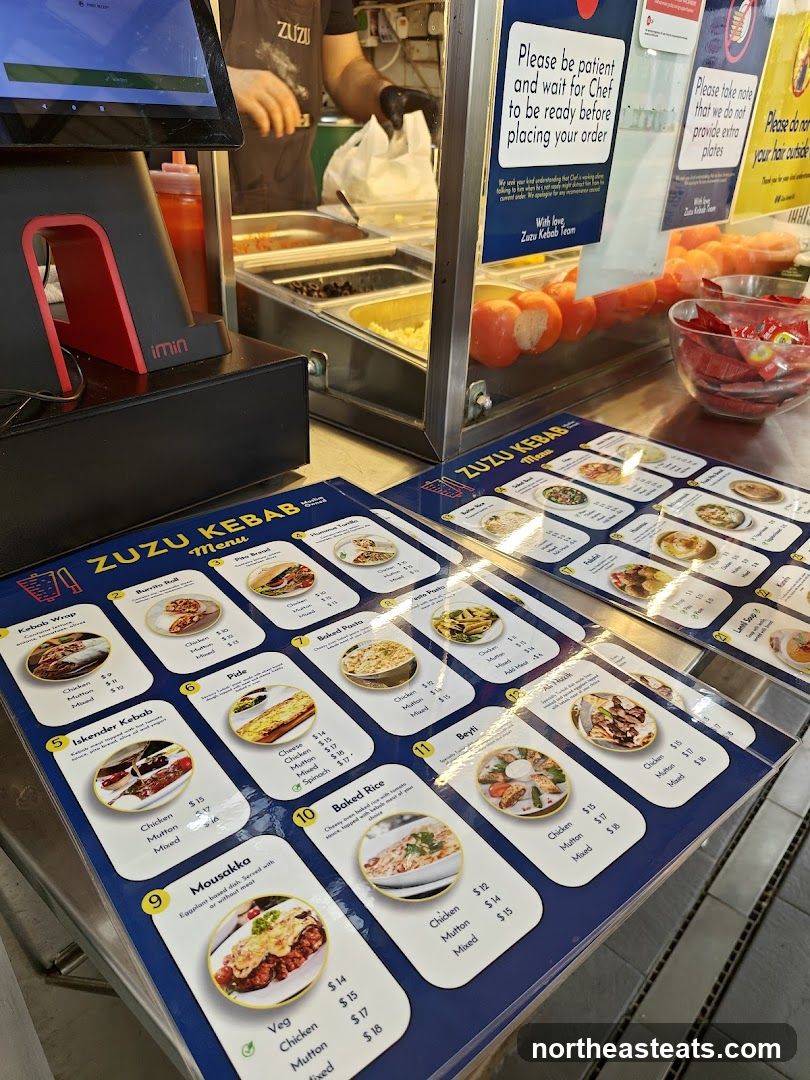 ZUZU KEBAB Menu