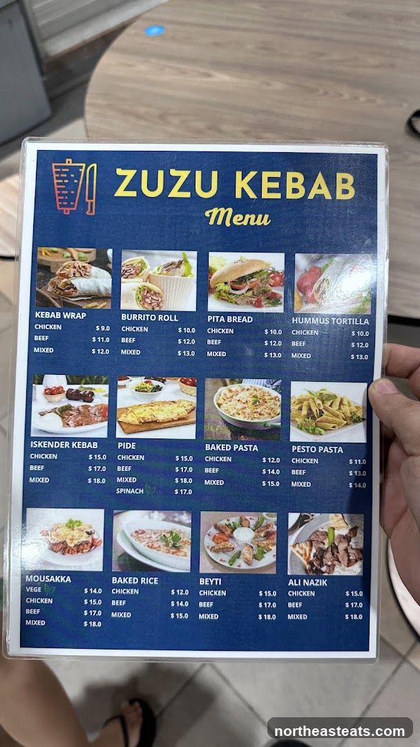 ZUZU KEBAB Menu