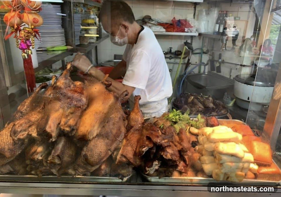 Roasted Ducks and Pork