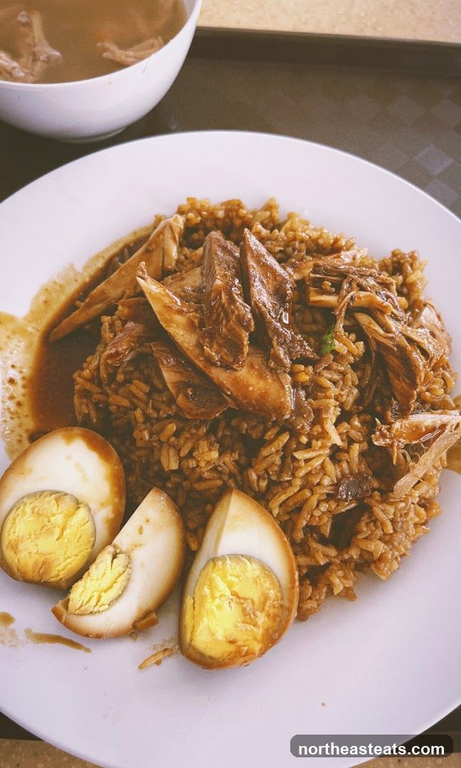 Chicken Rice with Braised Eggs