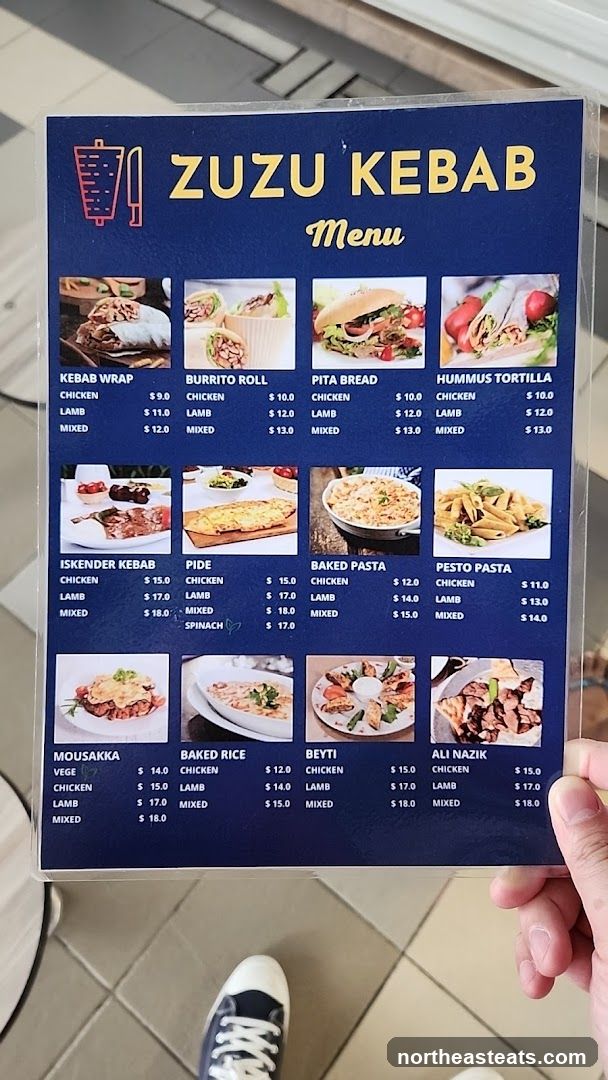ZUZU KEBAB Menu