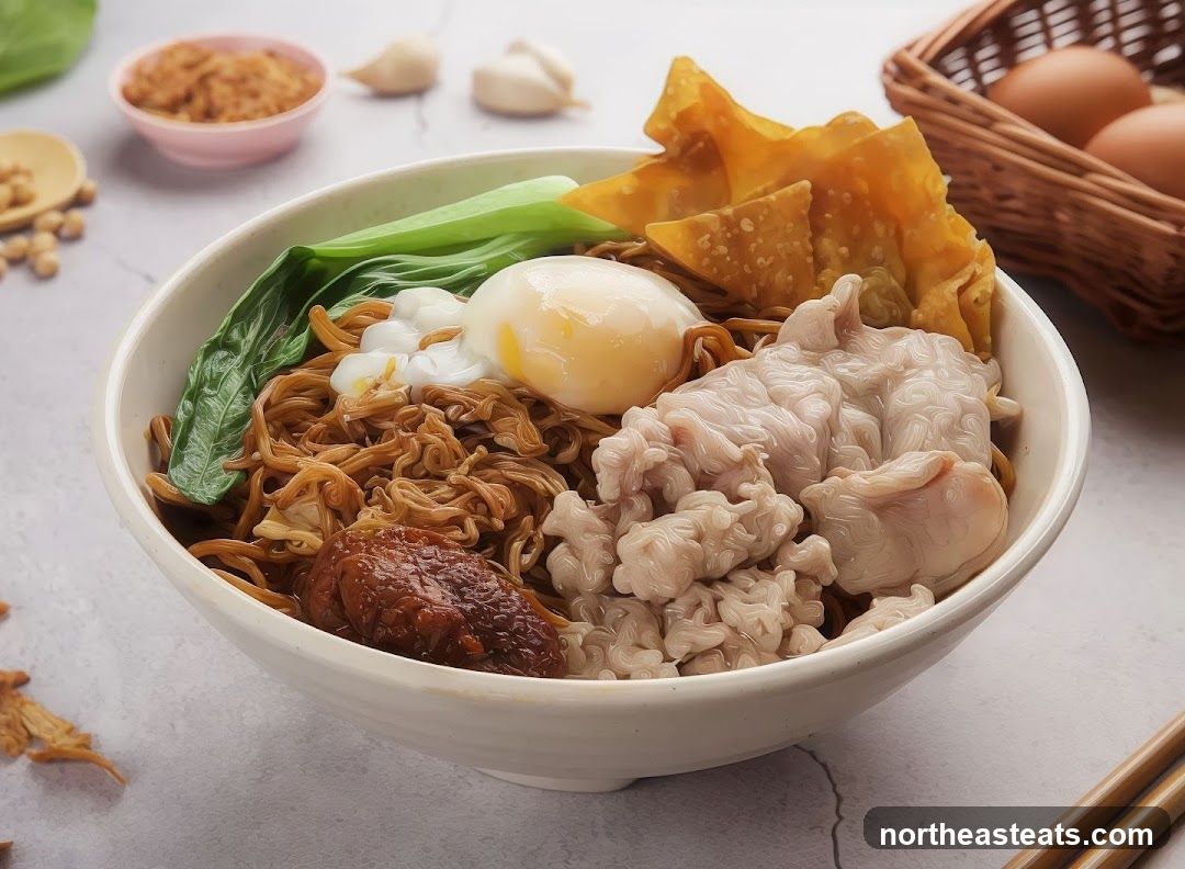 Noodle Bowl with Egg and Meat