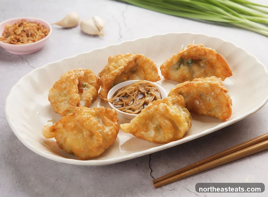 Fried Dumplings with Dipping Sauce