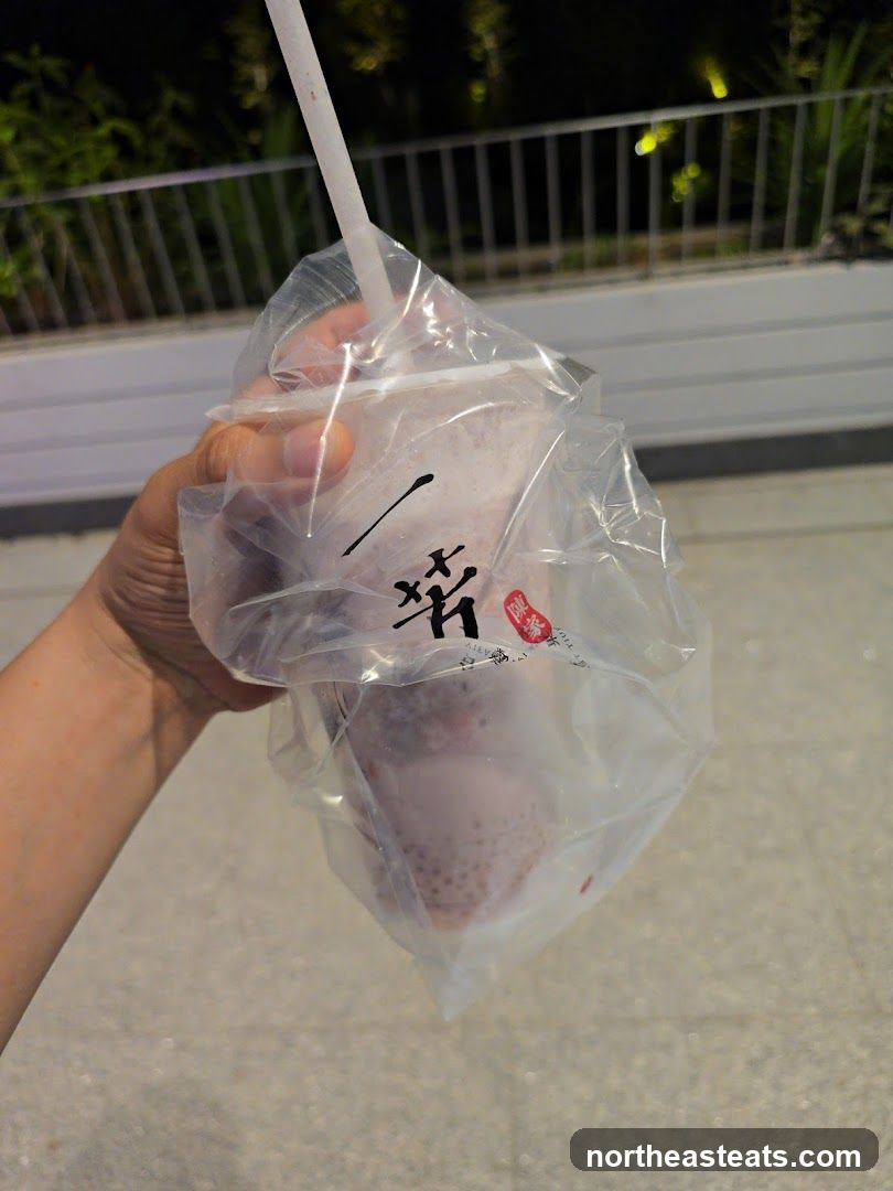 Beverage in Plastic Bag