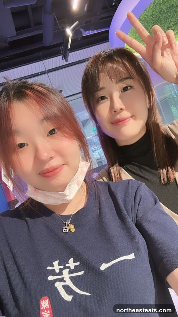 Two women taking a selfie