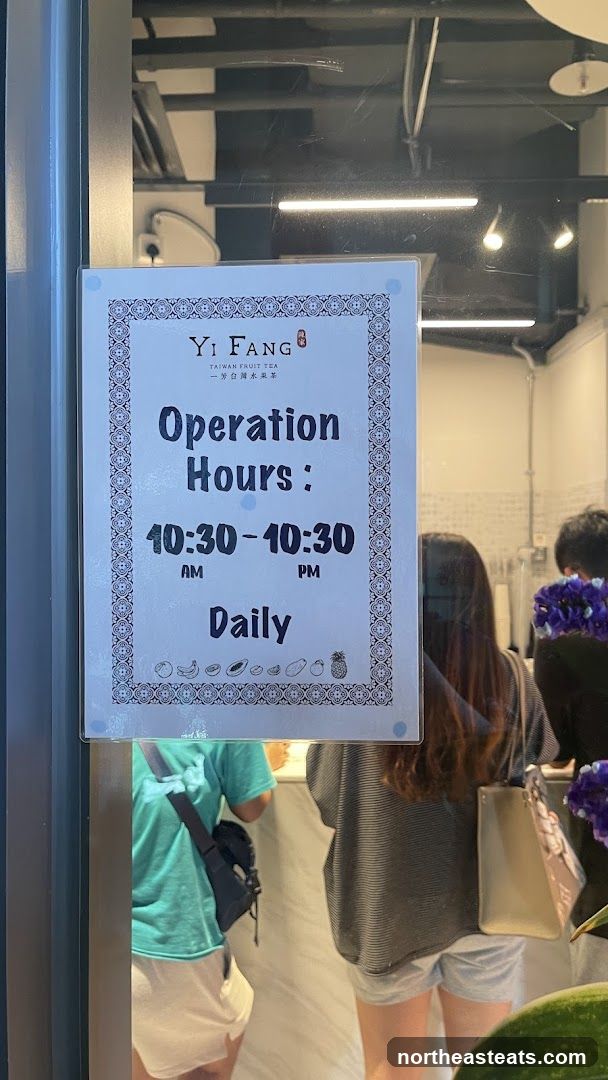 Operation Hours Sign
