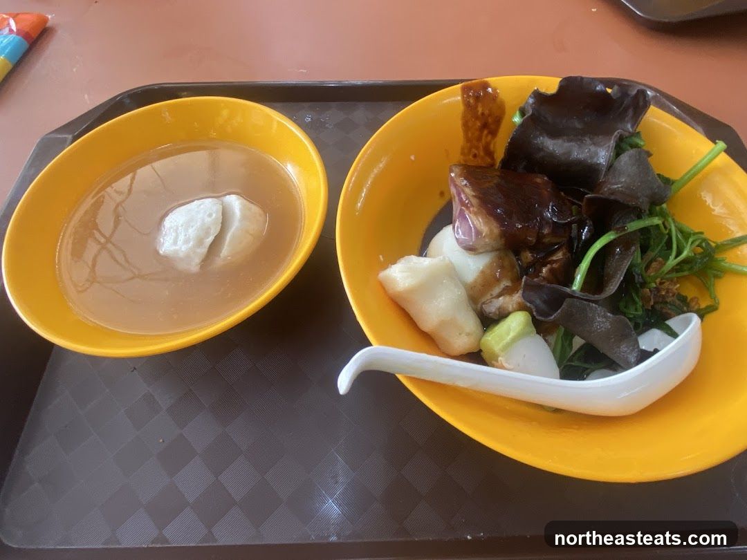 Fish Ball Soup and Braised Dish