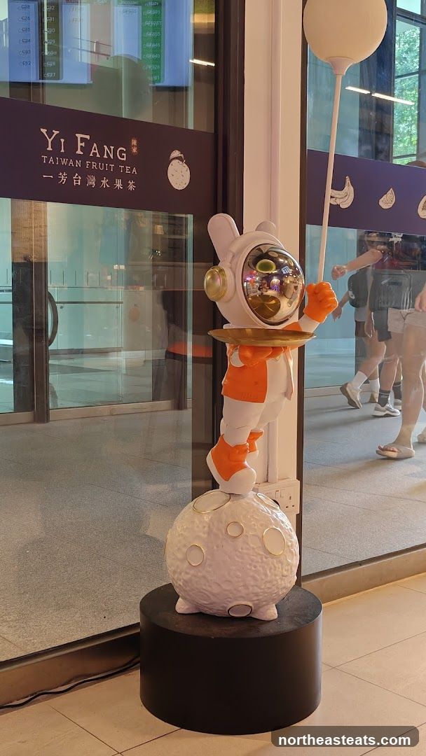 Astronaut Sculpture at Yi Fang Taiwan Fruit Tea