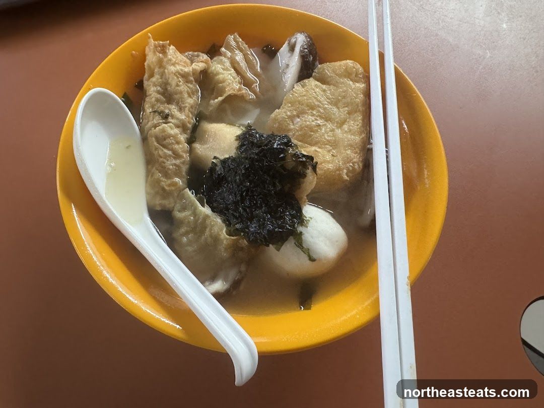 Bowl of Fish Ball Soup