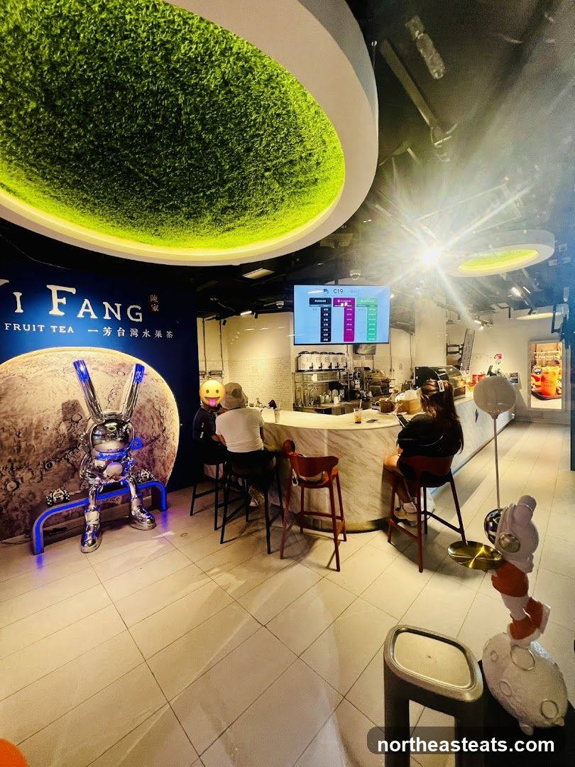 Modern Fruit Tea Shop Interior