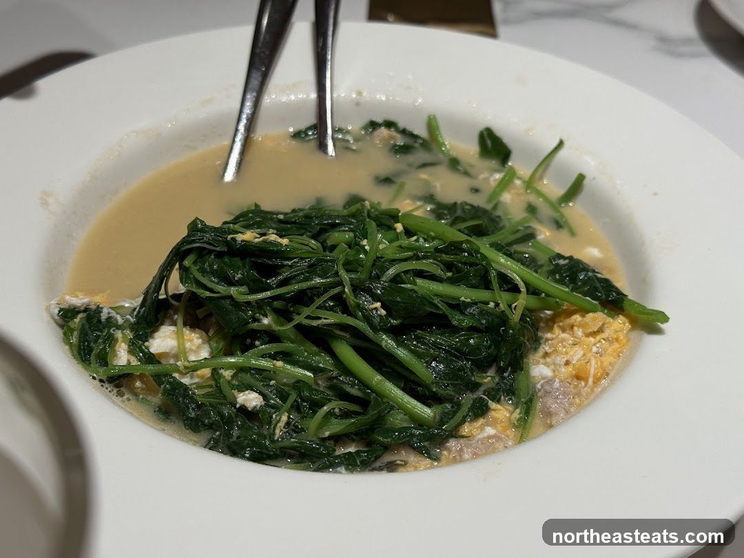 Stir-fried Greens with Egg