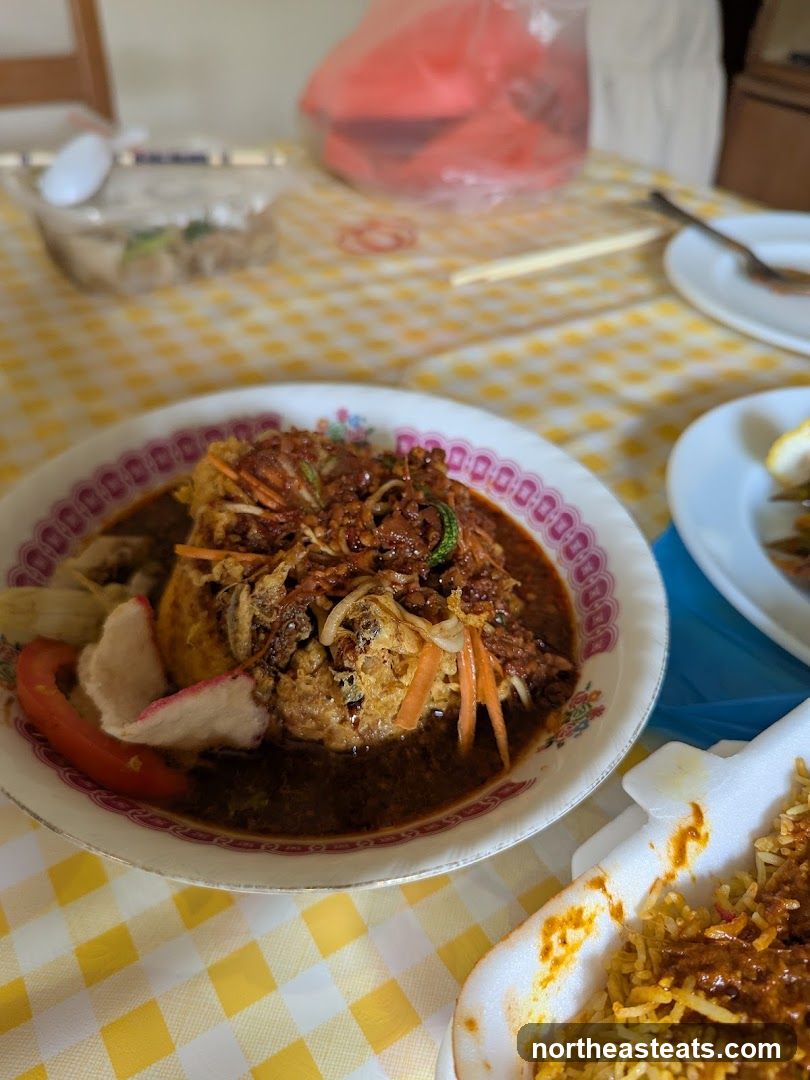 Food on a table