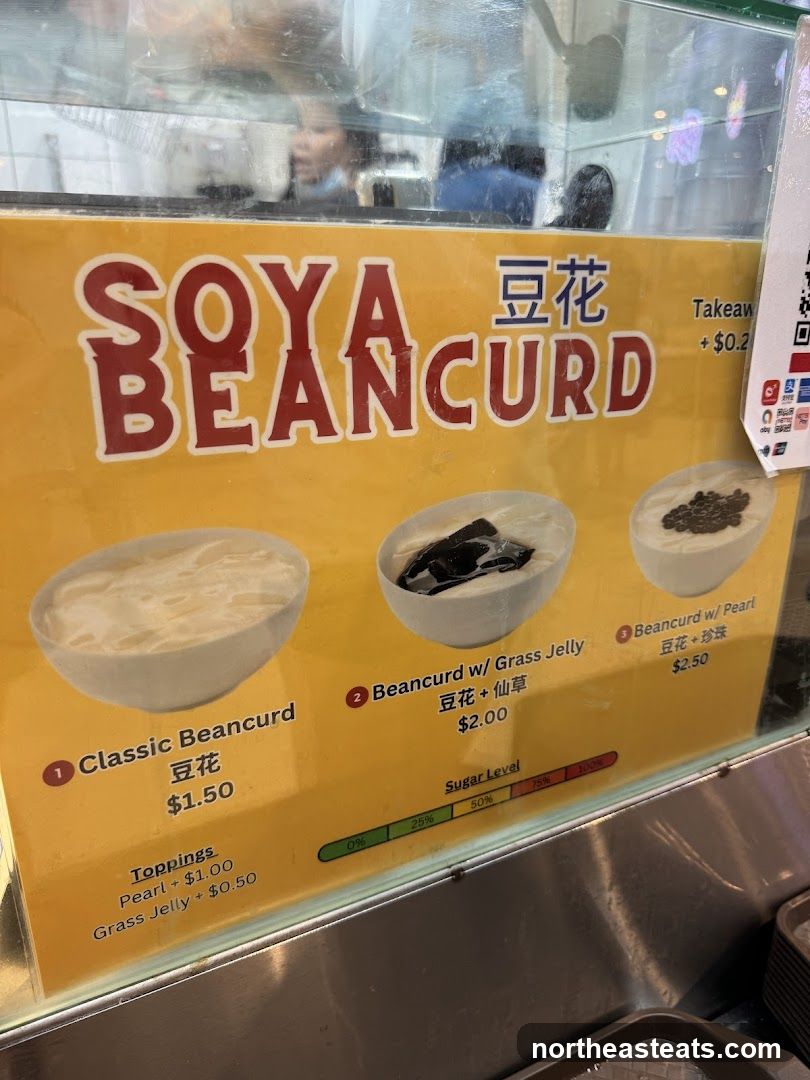 Soya Beancurd Menu