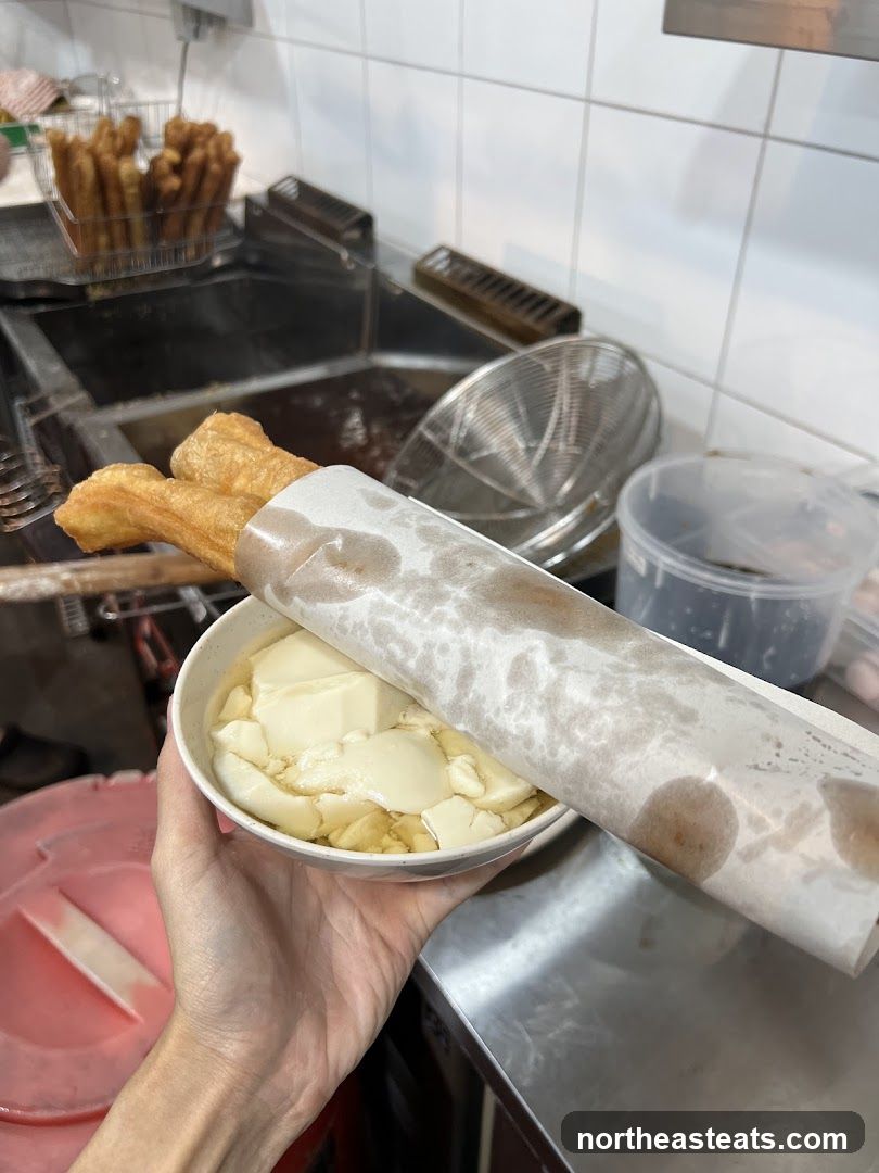 Fried Dough Sticks with Tofu Pudding
