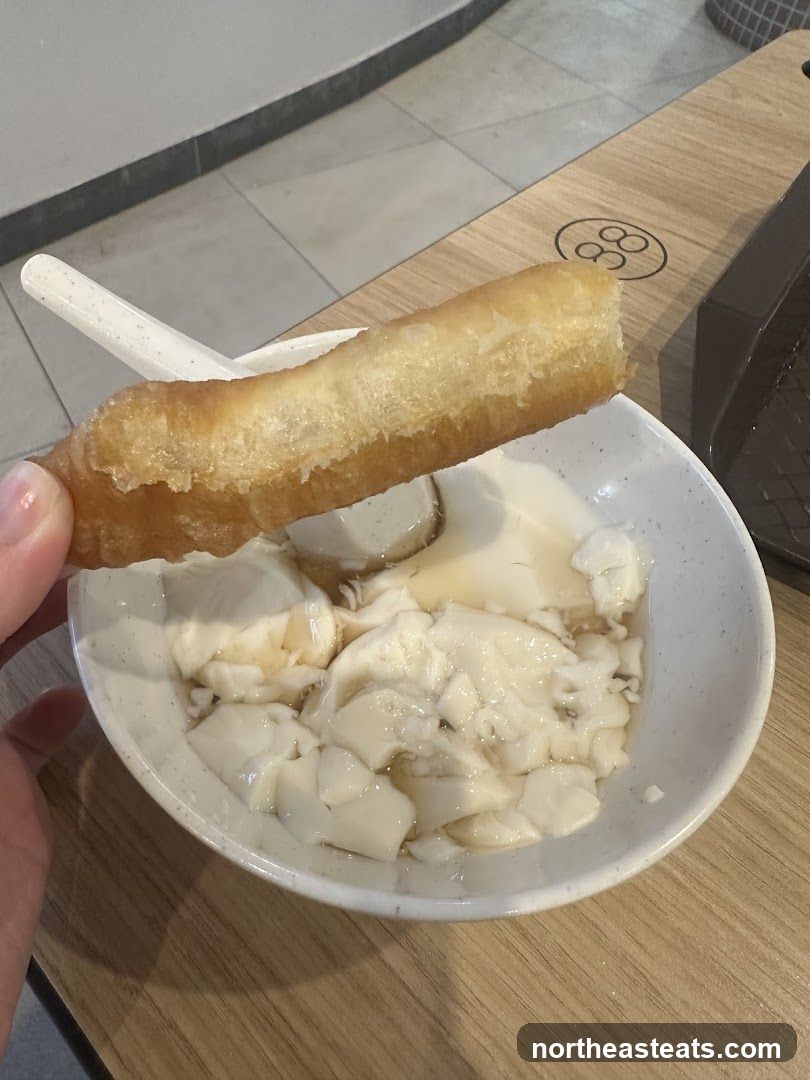 Tofu Pudding with Fried Dough Stick