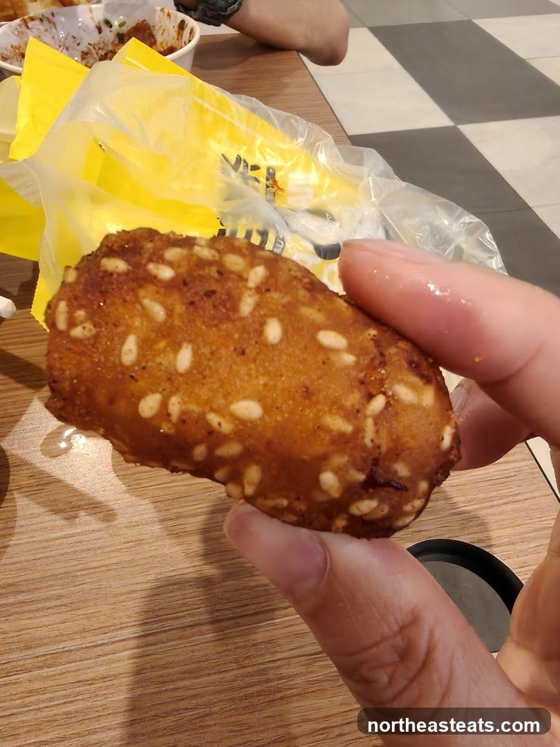 Fried Snack with Sesame Seeds