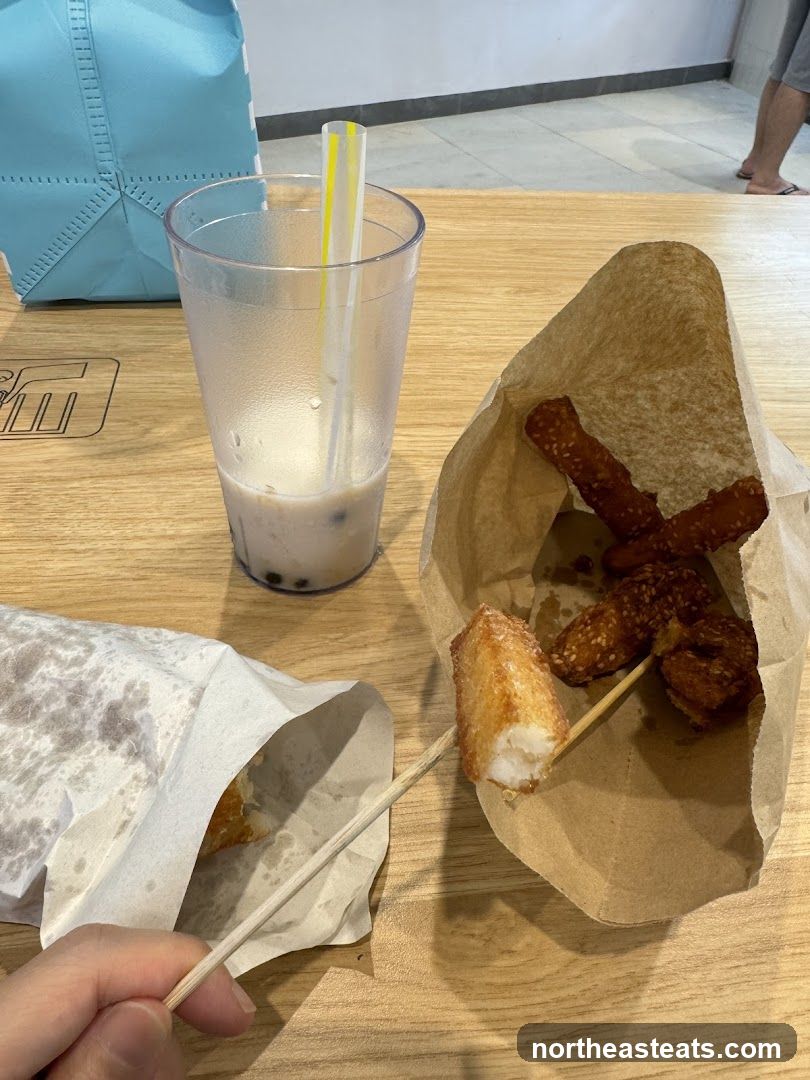 Fried Snacks and Drink