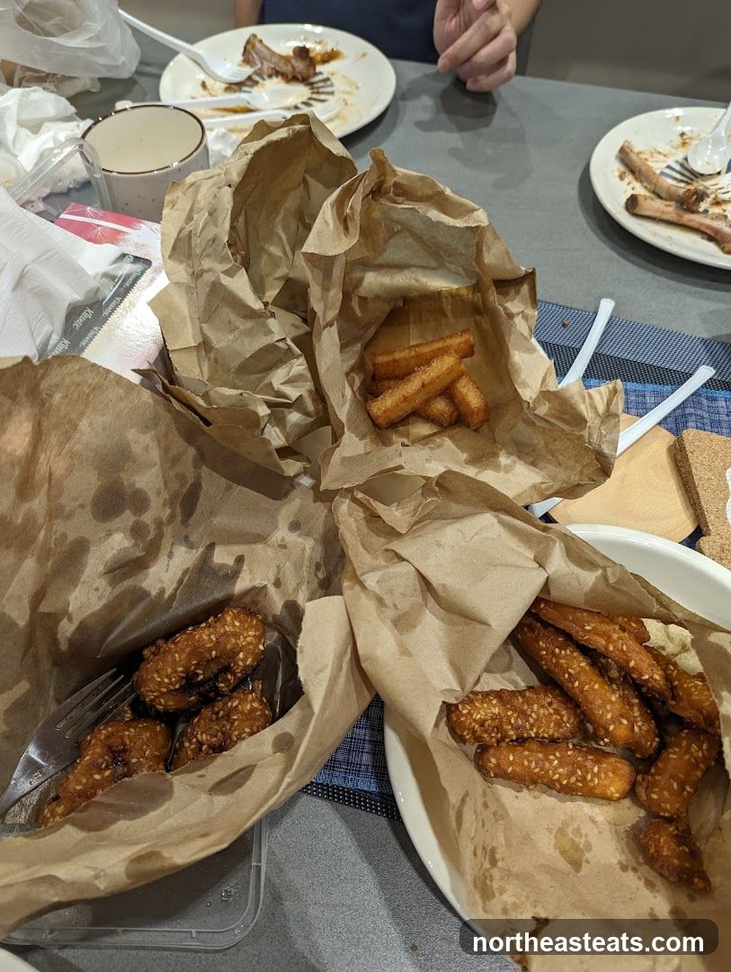 Fried Food in Paper Bags
