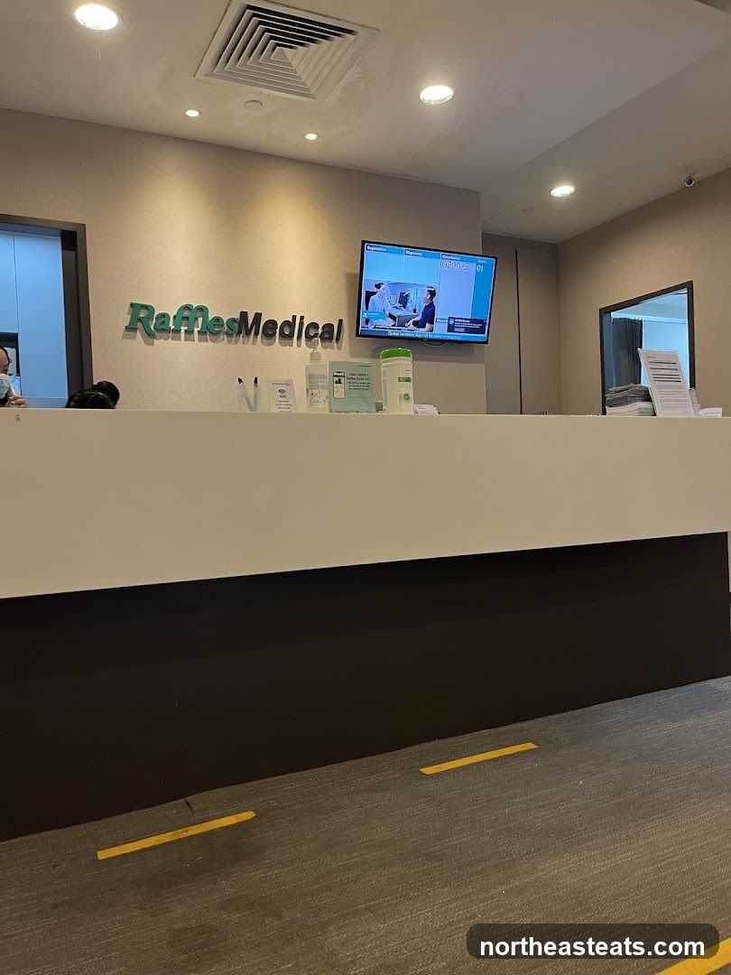 Raffles Medical Reception Area