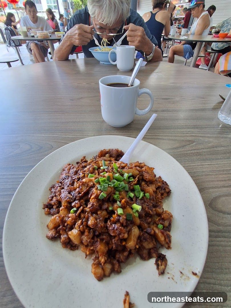 Food and Coffee at a Casual Eatery