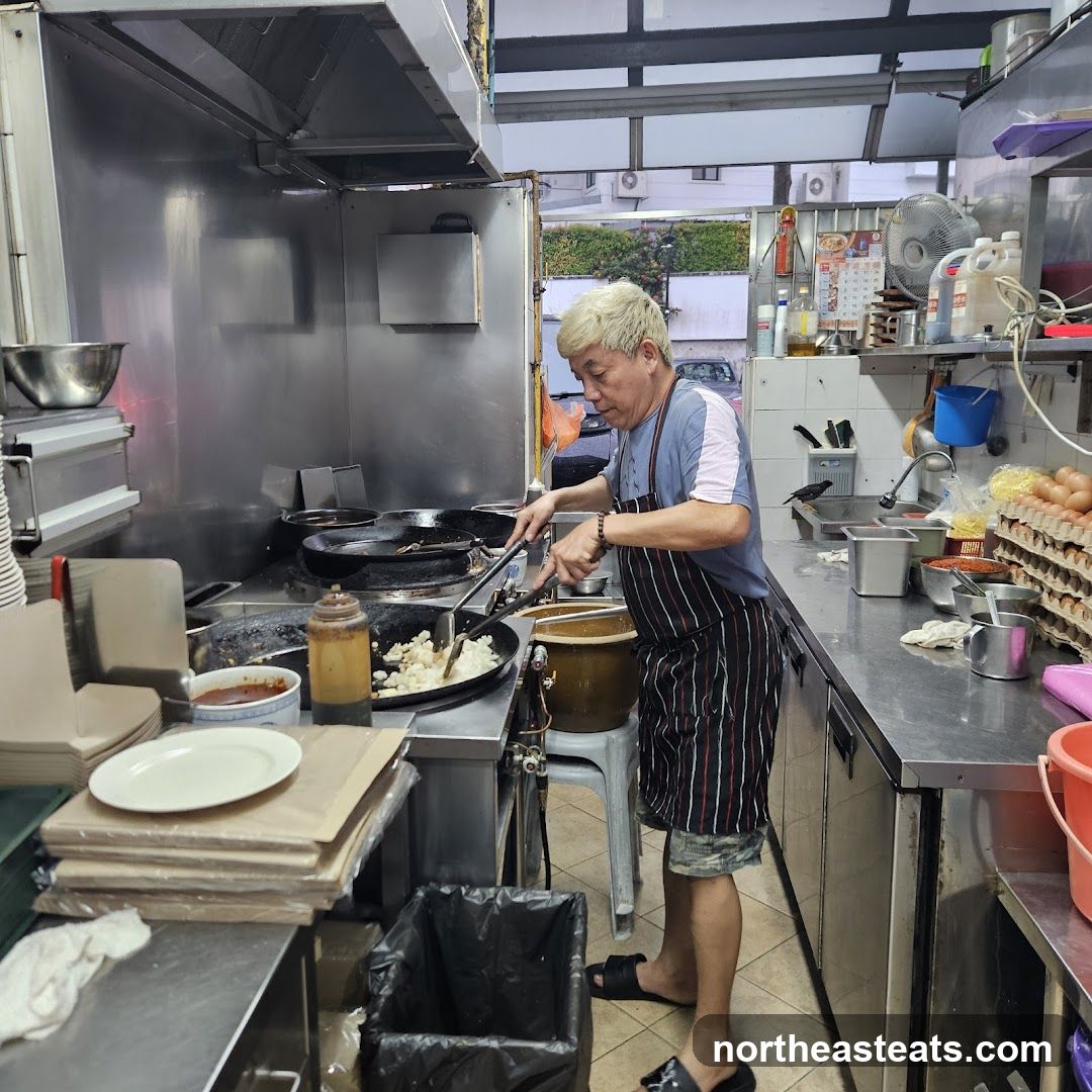 Chef cooking in a commercial kitchen