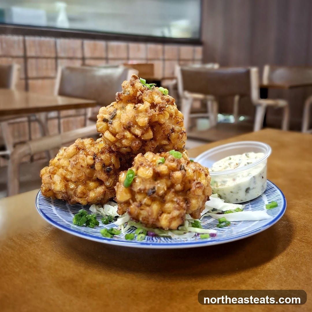 Corn Fritters with Dip