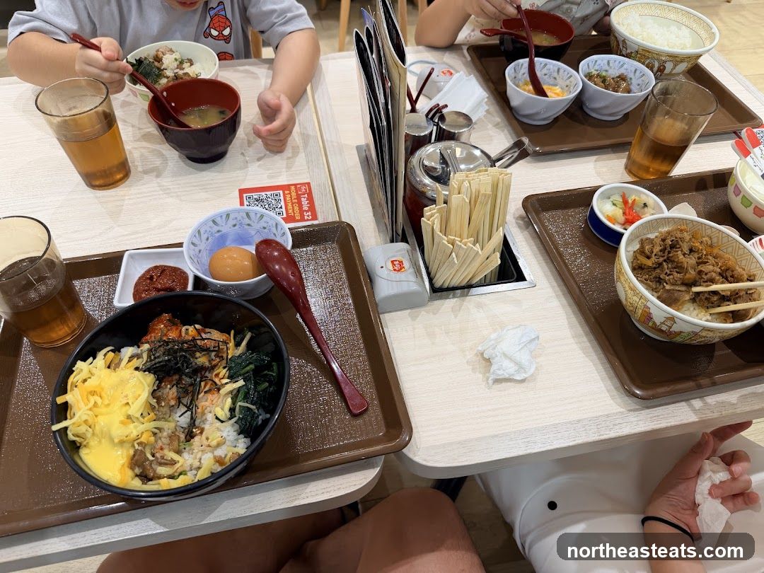 People eating at a restaurant