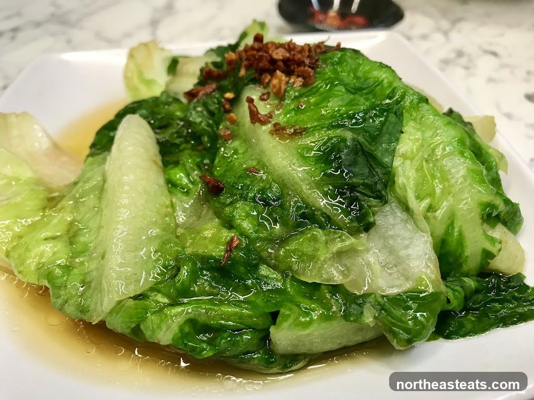 Sautéed Lettuce with Garlic