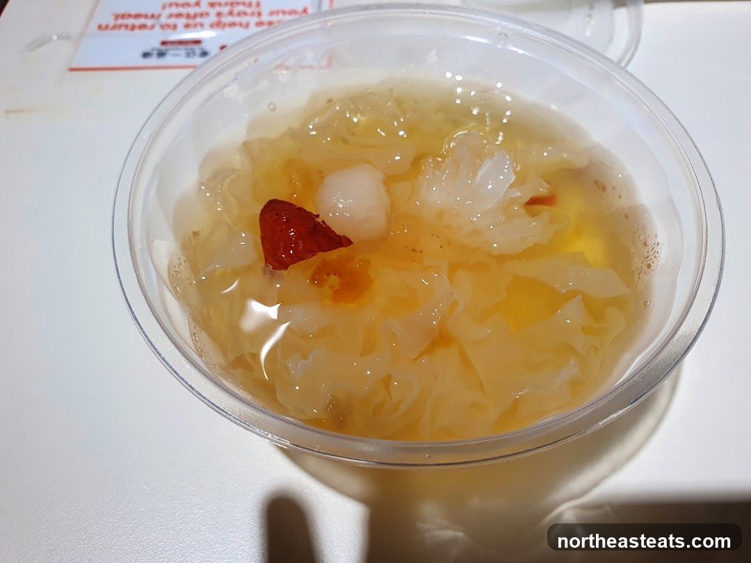 Dessert in a clear plastic cup
