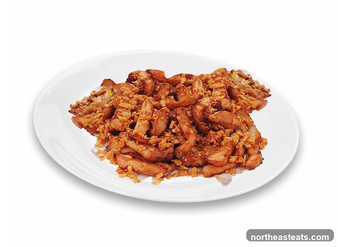 Fried Pork with Crispy Garlic