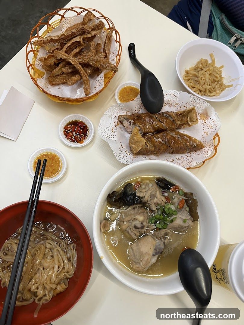 Table with various dishes