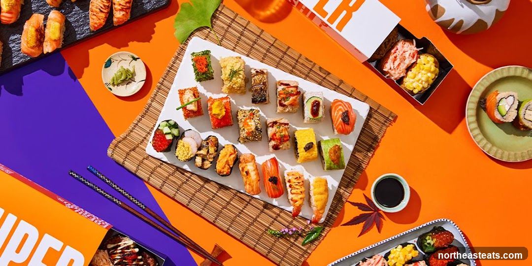 Assortment of Sushi and Rolls