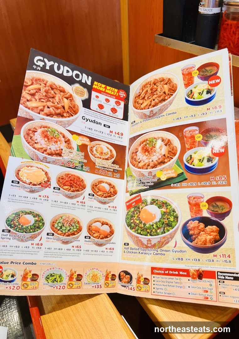 Gyudon Menu