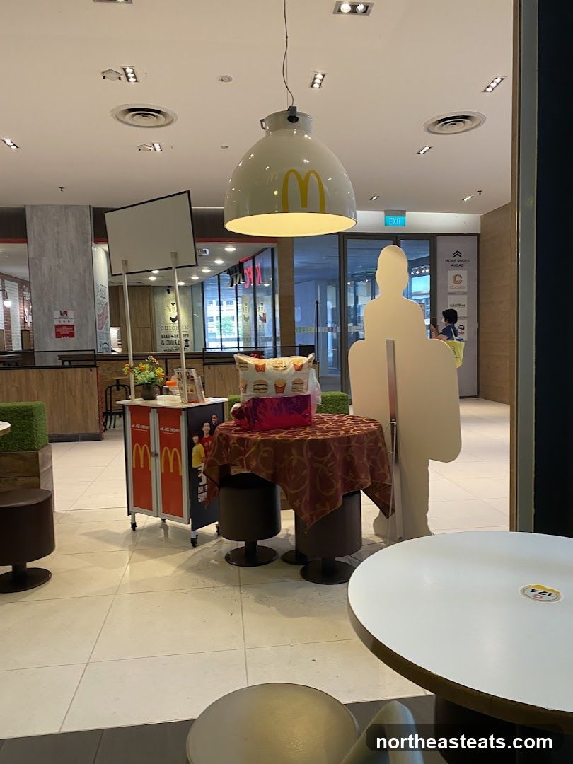 McDonald's Interior with Promotional Display