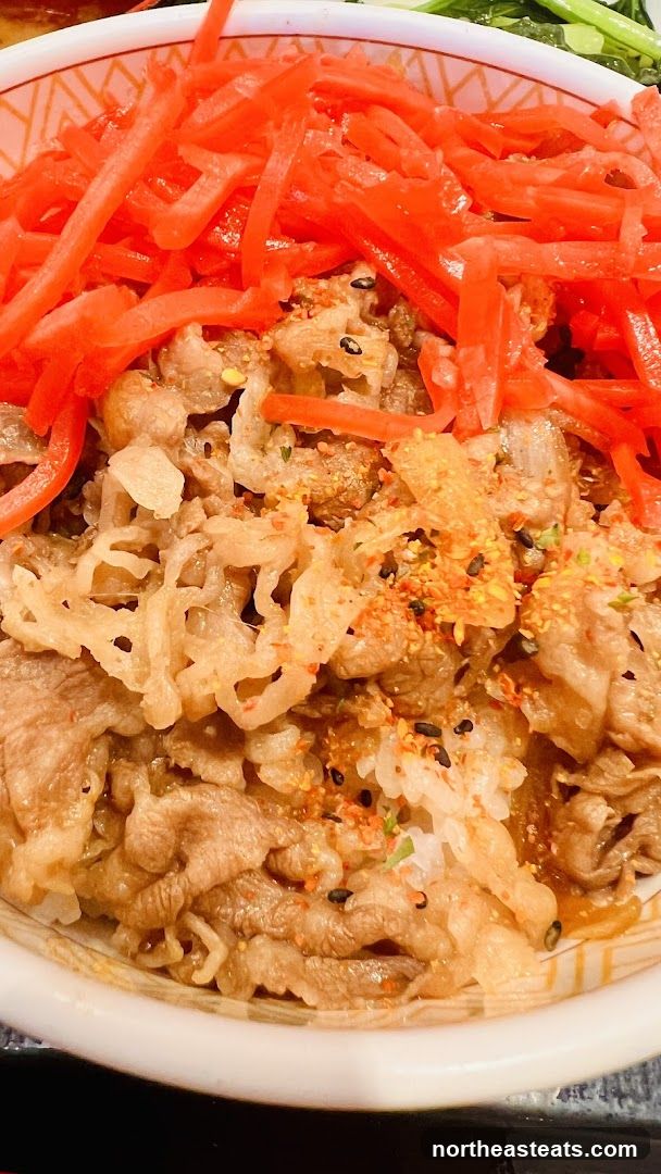 Beef Bowl with Pickled Ginger