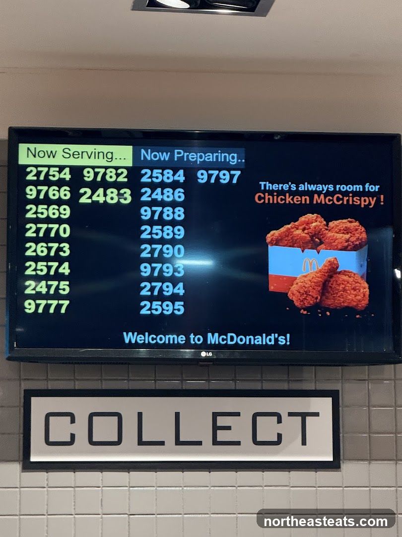 McDonald's Order Status Screen