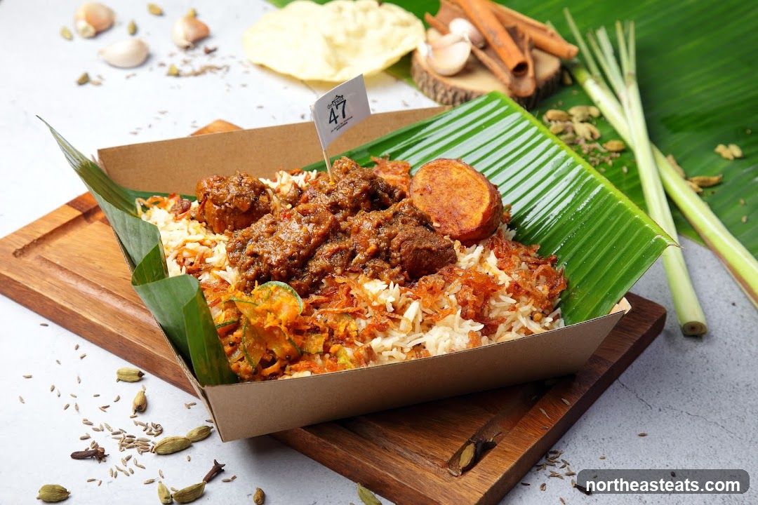 Biryani with Meat and Egg