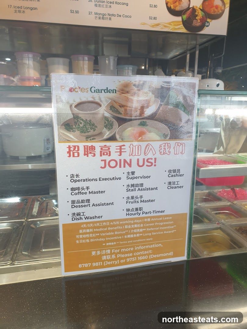 Foodies Garden Job Advertisement
