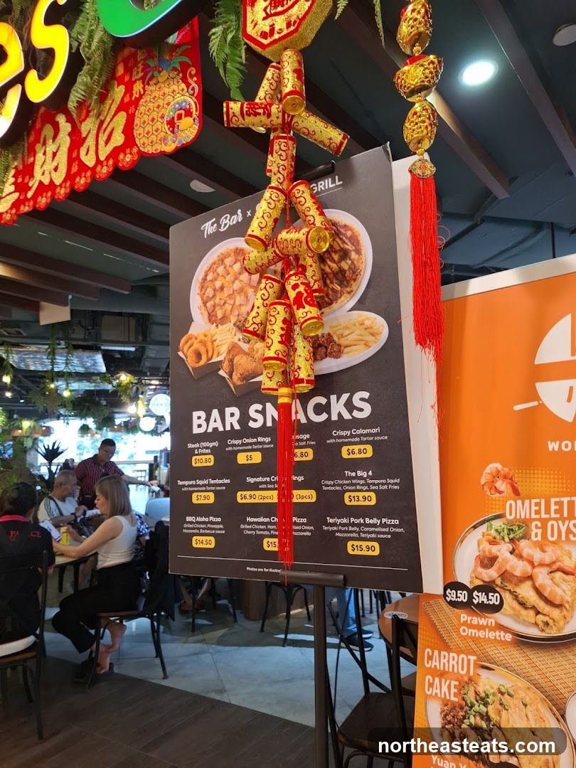 Bar Snacks Menu