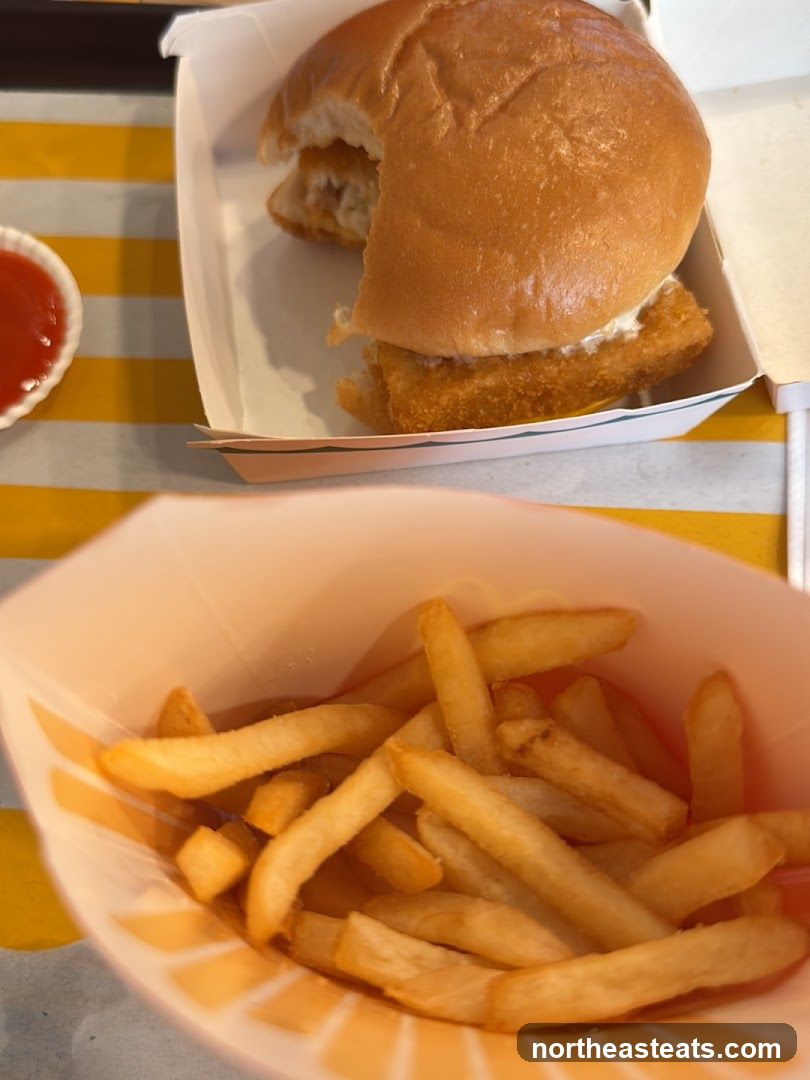 Fish Sandwich and Fries