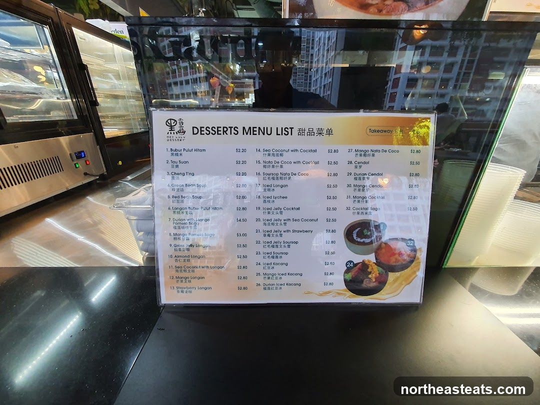 DESSERTS MENU LIST