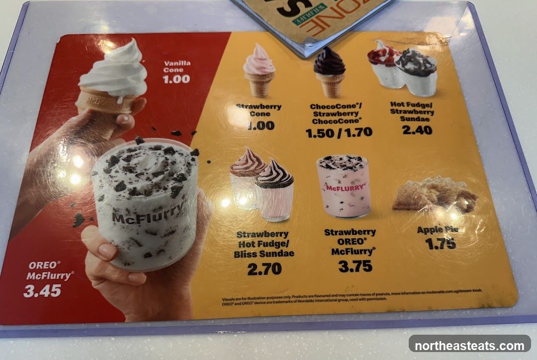 Dessert Menu