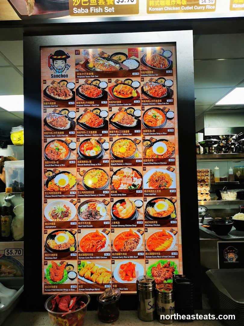 Sanchon Menu