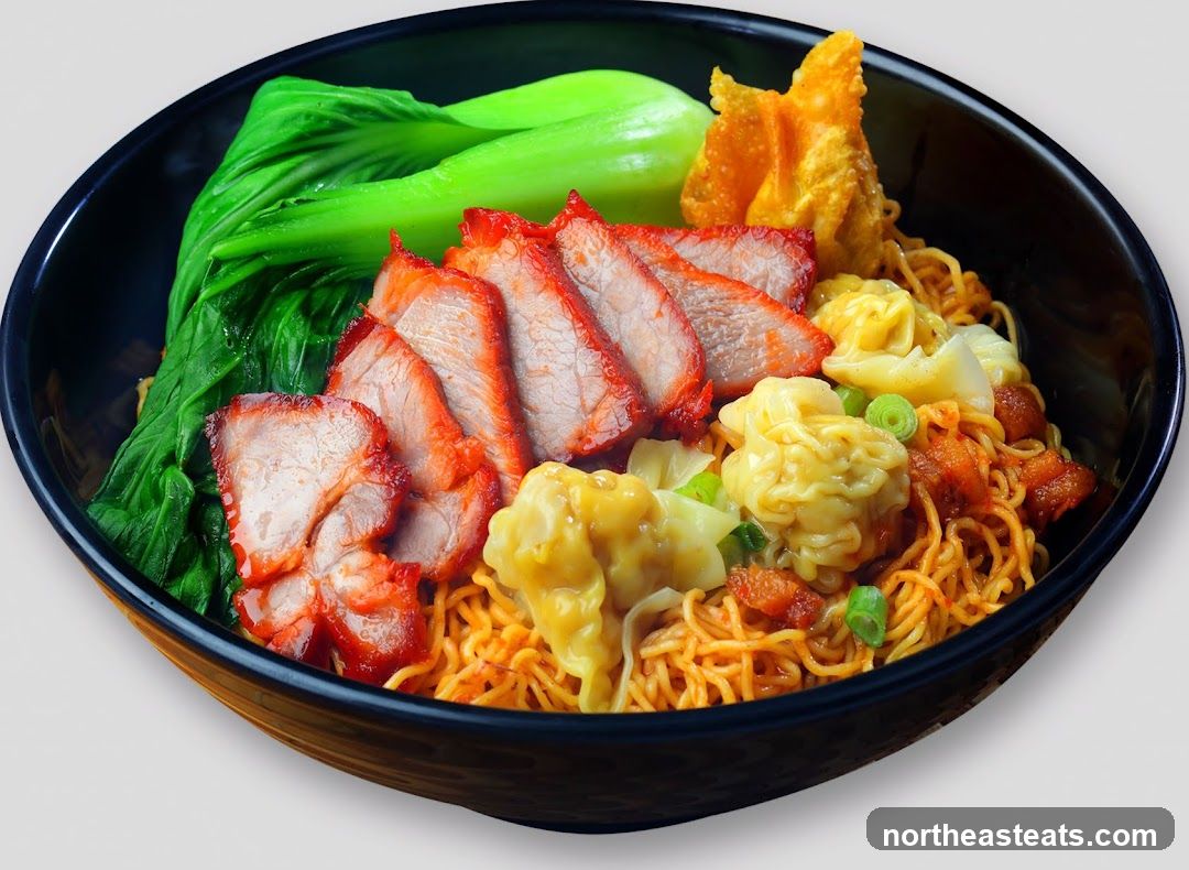 Char Siu Noodles with Wontons